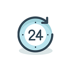 24 時間対応アイコン